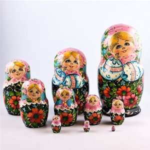   11 Marya Russian Nesting Dolls, Matryoshka, Matreshka: Home & Kitchen
