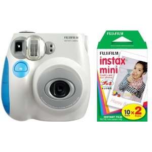  Fujifilm Instax Mini 7S Instant Film Camera (Blue) + 80 