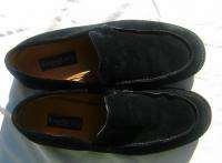 Mens Kenneth Cole NY Italian Made Leather Suede Black Loafer Shoes 10
