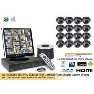 PRO SERIES Complete 16 Camera Indoor Color Sony Super HAD CCD 480 Line 