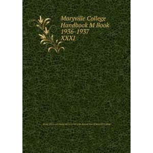 Maryville College Handbook M Book 1936 1937. XXXI Young Mens and 