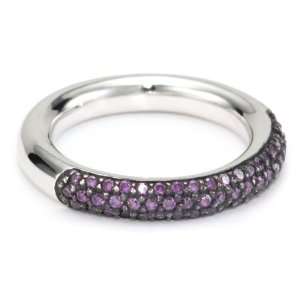 Giorgio Martello Stackable Rings in Sterling Silver with Rhodium and 