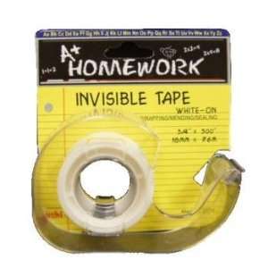  New Invisible Tape   3/4 x 300   with dispenser Case 