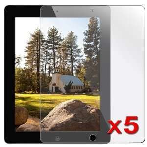  5 Pack Invisible LCD Screen protector Shield for Apple iPad 2 