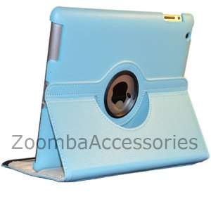 Zoomba iPad 2 360° Rotating Polyurethane Leather Smart Case Wake Up 
