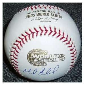 Mark Buehrle Signed Ball   2005 World Series