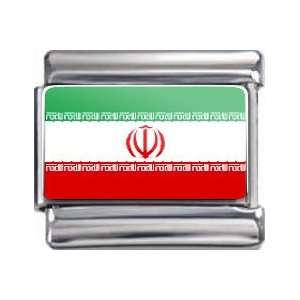  Italian Charms Original Iran Flag Bracelet Link: Italian 