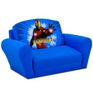   Furniture, Kidz World Sleeper Sofa Iron Man   Blue
