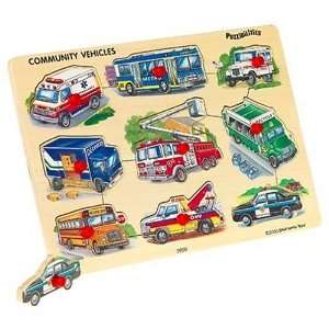  Puzzibilities Community Vehicles Wooden Puzzle: Toys 