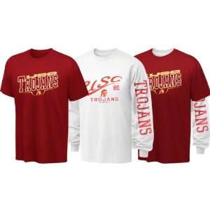  USC Trojans Youth Long Sleeve/Short Sleeve 3 in 1 T Shirt 
