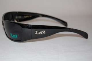   of 6 Mens Wholesale Mens Locs Quality Lowrider Sunglasses Black LCL6