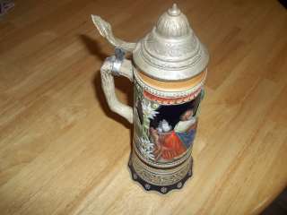   Musical Lidded Stein Loreley Lied 11 1/2 inches Tall L@@K  