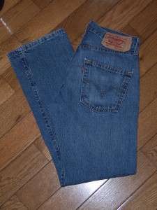 MENS LEVIS STRAUSS 501 BUTTON FLY JEANS 29 W 30 L WOW  