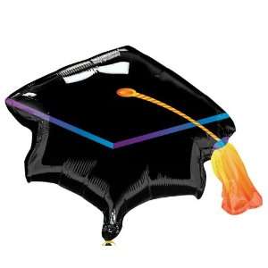  Black Grad Cap Graduation Foil Balloon: Home & Kitchen