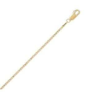  14K Gold Filled Box Chain Necklace, 18 inch Jewelry