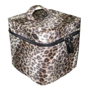 Leopard Vanity Makeup Beauty Cosmetic Case Square Cube 