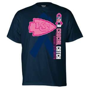  Kansas City Chiefs Tonal Ribbon Breast Cancer Awareness T 