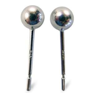  4mm Sterling Silver Ball Earring  2 Pack Arts, Crafts 