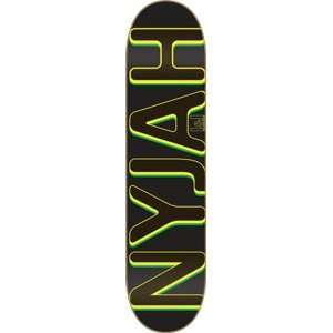  I&I Nyjah Bold Jamrock Skateboard Deck   7.75 Black 