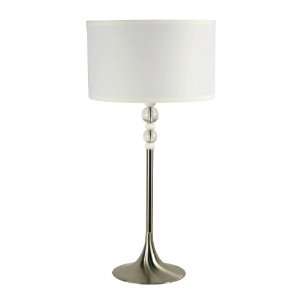  Kenroy Home 20118BS Luella Table Lamp, Brushed Steel with 