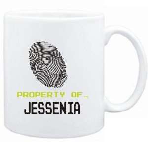  Mug White  Property of _ Jessenia   Fingerprint  Female 