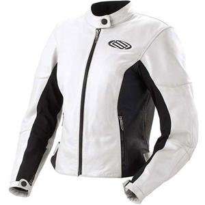  Shift Racing Womens M1 Leather Jacket   Small/White 