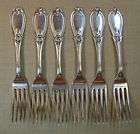 WHITING STERLING SILVER GRECIAN LUNCHEON FORKS SET 6