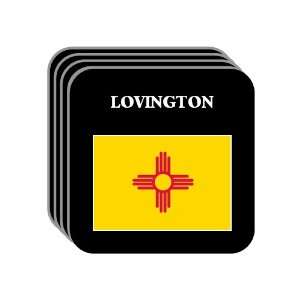  US State Flag   LOVINGTON, New Mexico (NM) Set of 4 Mini 