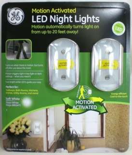 Pack   GE Motion Activated LED Night Light Nightlight 120 Volt Soft 