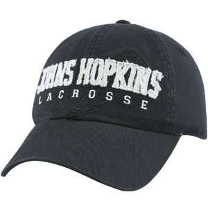  Johns Hopkins Blue Jays Lacrosse Black Crease Adjustable 