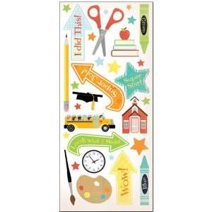  A to Z: 5 x 12 Cardstock Sticker Sheet: Arts, Crafts 