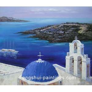  Mediterranean Painting, Modern Art, Oil Painting, Canvas 