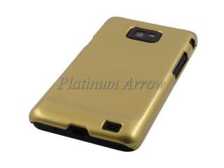 Hard Plastic Back Cover Case for Samsung I9100 Galaxy S II Glossy Gold 