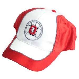  Nike Ohio State Buckeyes Red & White Swoosh Flex Fit Hat 