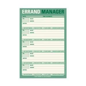 Errand Manager List Pad (Green) (9H x 6W x 0.375D 