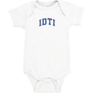 Island Drafting & Technical Institute White Outline Distressed Baby 