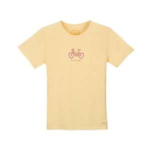  Life is good Womens Crusher Heart Bike T Shirt: Sports 