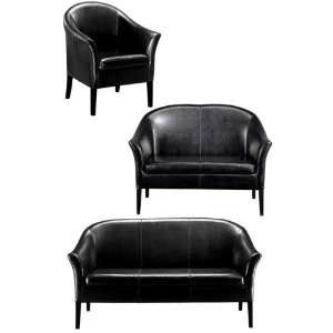  Leather Monte Carlo Three piece Seating Set: Home 
