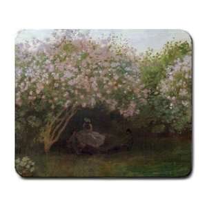  Repos Sous Les Lilas 1872 By Claude Monet Mouse Pad 