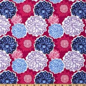  44 Wide Moda Terrain Dahlia Berry Pink Fabric By The 
