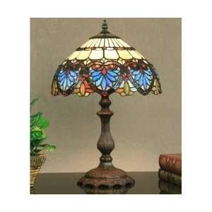 Legacy Lighting 1401TL 12T Chantilly Tiffany Style Table Lamp  Satin 