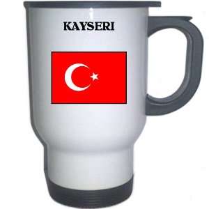  Turkey   KAYSERI White Stainless Steel Mug Everything 