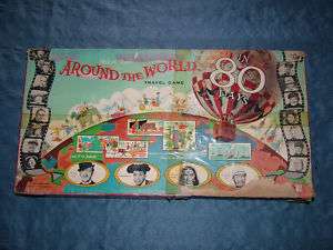 VINTAGE 1957 AROUND THE WORLD IN 80 DAYS BOARD GAME  