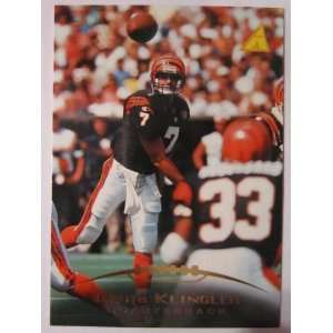    95 Pinnacle Football David Klingler Card #93 