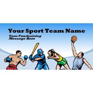   Vinyl Banner   Your Sport Team Name Your Fundraising 