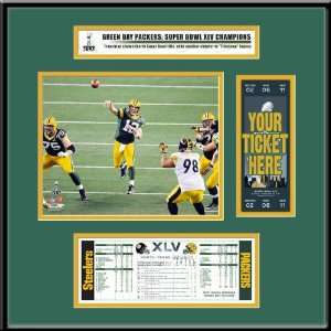   Packers Super Bowl XLV Champions Ticket Frame Jr.
