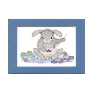  House Mouse 5X7 Matted Prints Stitch In Time Blue Mat; 3 
