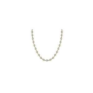   Freshwater Pearl Link Necklace in Sterling Silver 7.5 8.0mm freshwater