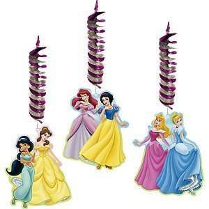  Disney Princess Hanging Decorations 3ct: Toys & Games