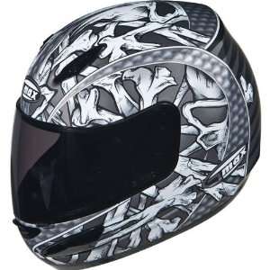  GMAX GM48 Bones Mens Street Motorcycle Helmet w/ Free B&F 